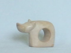 Serviettenhalter Nilpferd aus Speckstein (H ± 5 B ± 9 cm)